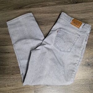 Vintage Levis 540 Relaxed Fit Gray Orange Tab Jeans Made in USA Mens 38x30 Flex